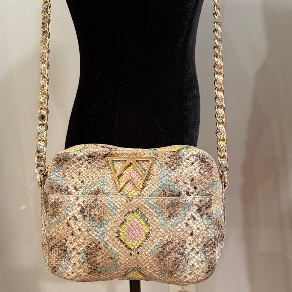 On sale today!
Kelly Wynne Crossbody Mingle Mingle Mini Snakeskin Purse
